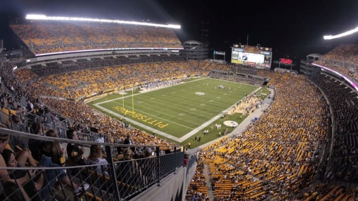 Aug 12, 2016; Pittsburgh, PA, USA; General view as the Pittsburgh Steelers host the Detroit Lions during the third quarter at Heinz Field. The Detroit Lions won 30-17. Mandatory Credit: Charles LeClaire-USA TODAY Sports