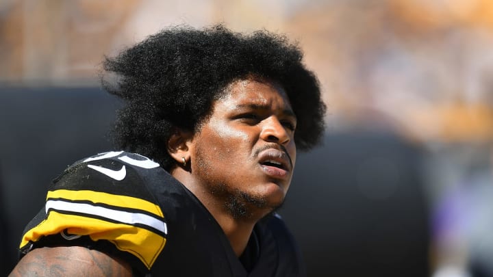 PITTSBURGH, PA – SEPTEMBER 26: Devin Bush #55 of the Pittsburgh Steelers looks on during the game. (Photo by Joe Sargent/Getty Images)