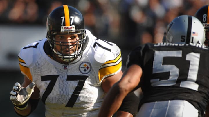 Pittsburgh Steelers offensive tackle Marvel Smith. (Photo by Kirby Lee/NFLPhotoLibrary)