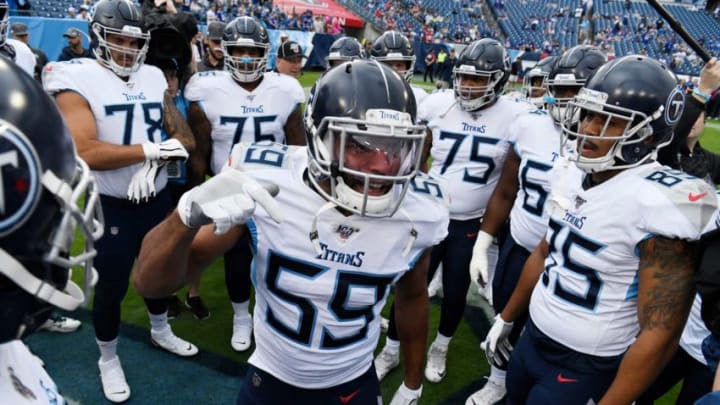 Tennessee Titans inside linebacker Wesley Woodyard (59)