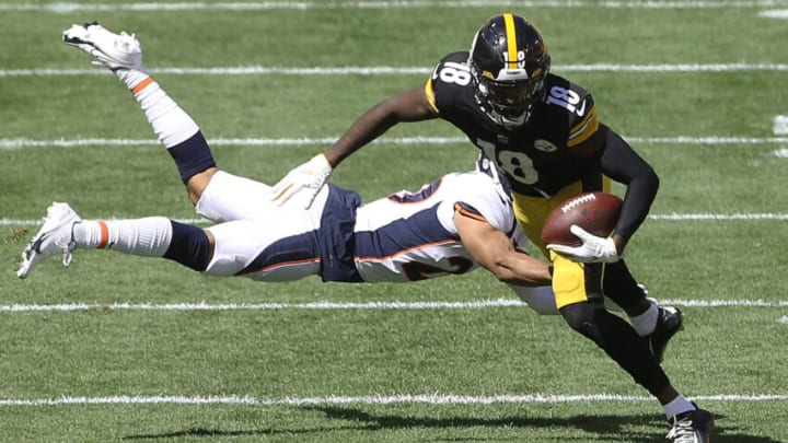 Pittsburgh Steelers wide receiver Diontae Johnson (18). Mandatory Credit: Charles LeClaire-USA TODAY Sports