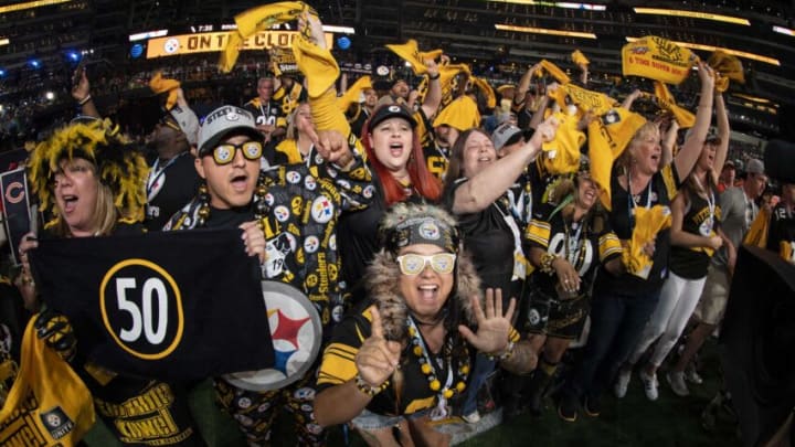 Pittsburgh Steelers fans celebrate during the 2018 NFL Draft. Mandatory Credit: Jerome Miron-USA TODAY Sports