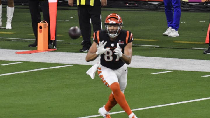 C.J. Uzomah, Cincinnati Bengals (Photo by Focus on Sport/Getty Images)