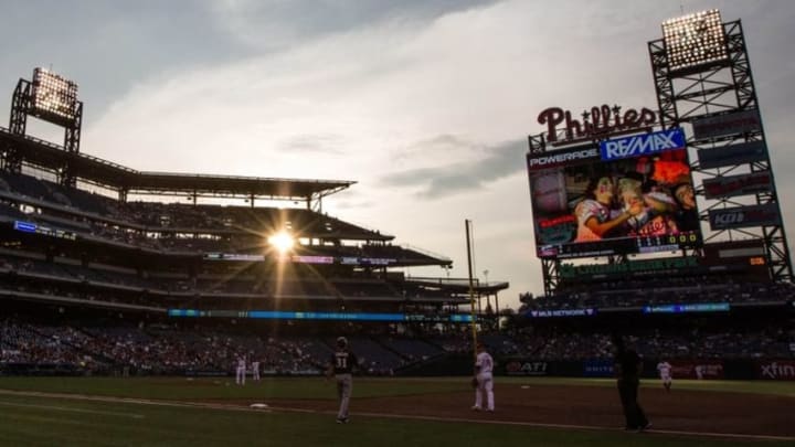 Jun 2, 2016; Philadelphia, PA, USA; General view of Citizens Bank Park during the second inning between the Philadelphia Phillies and the Milwaukee Brewers. Mandatory Credit: Bill Streicher-USA TODAY Sports