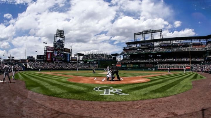 May 28, 2016; Denver, CO, USA; A general view of Coors Field during the first inning of the game between the Colorado Rockies and the San Francisco Giants. Mandatory Credit: Isaiah J. Downing-USA TODAY Sports
