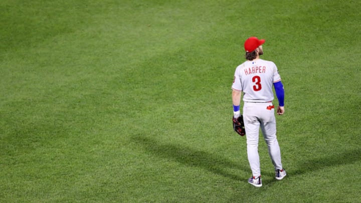 Bryce Harper #3 of the Philadelphia Phillies (Photo by Maddie Meyer/Getty Images)