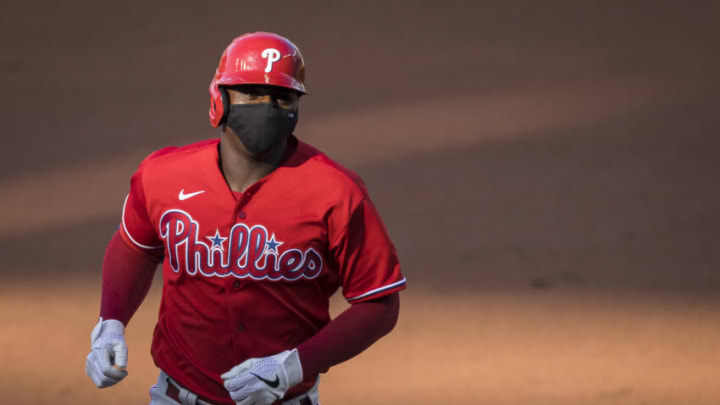 Didi Gregorius #18 of the Philadelphia Phillies (Photo by Scott Taetsch/Getty Images)