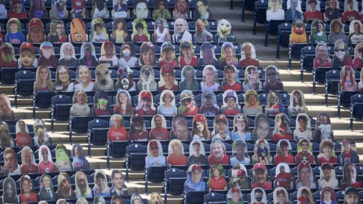 Fan cutouts at Citizens Bank Park (Photo by Mitchell Leff/Getty Images)