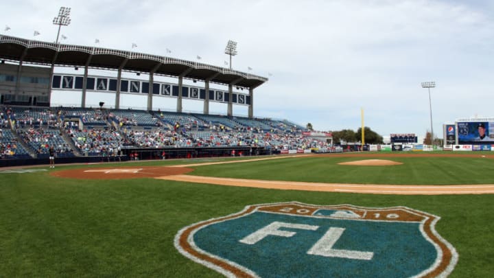 CLEARWATER, FL- MARCH 03: A view from the field at the spring training home of the New York Yankees during the game against the Philadelphia Phillies at George M. Steinbrenner Field on March 3, 2016 in Clearwater, Florida. (Photo by Justin K. Aller/Getty Images)