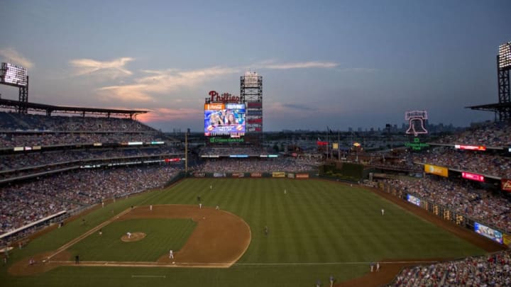 PHILADELPHIA, PA - JULY 12: A general view of Citizens Bank Park during the game between the Washington Nationals and Philadelphia Phillies on July 12, 2014 in Philadelphia, Pennsylvania. (Photo by Mitchell Leff/Getty Images)