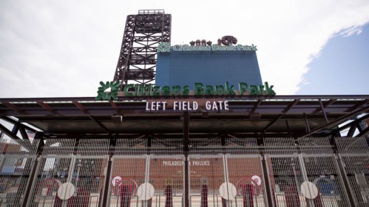 PHILADELPHIA, PA - JULY 03: A general exterior view of Citizens Bank Park during the summer workouts on July 3, 2020 in Philadelphia, Pennsylvania. (Photo by Mitchell Leff/Getty Images)