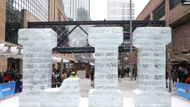 MINNEAPOLIS, MN - FEBRUARY 03: A ice sculpture sits in the Nicollet Mall at the Super Bowl Live event on February 3, 2018 in Minneapolis, Minnesota. (Photo by Michael Reaves/Getty Images)