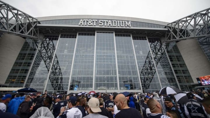 Nov 26, 2015; Arlington, TX, USA; A view of the stadium and fans before the game between the Dallas Cowboys and the Carolina Panthers on Thanksgiving at AT&T Stadium. Mandatory Credit: Jerome Miron-USA TODAY Sports