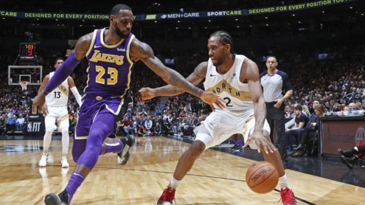 LeBron James Kawhi Leonard Los Angeles Lakers LA Clippers(Photo by Mark Blinch/NBAE via Getty Images)