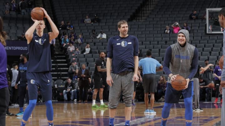 Dallas Mavericks Dirk Nowitzki Luka Doncic Copyright 2019 NBAE (Photo by Rocky Widner/NBAE via Getty Images)