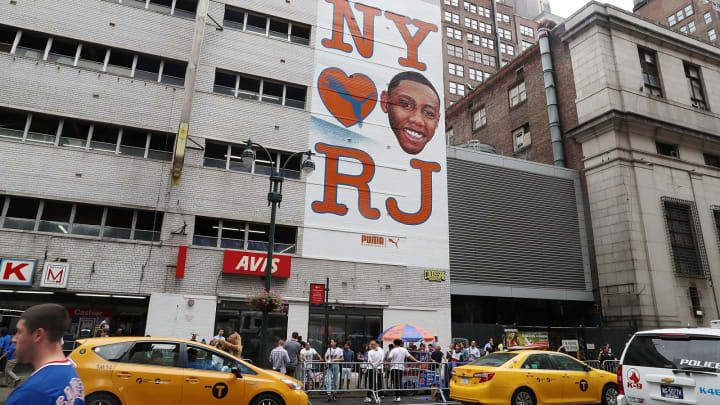 NEW YORK, NY – AUGUST 28: Atmosphere at Knicks Rookie RJ Barrett Announces Puma Partnership on August 28, 2019 in New York City. (Photo by Shareif Ziyadat/WireImage)