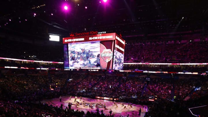 Feb 18, 2017; New Orleans, LA, USA; An overall view during contest during NBA All-Star Saturday Night at Smoothie King Center. Mandatory Credit: Derick E. Hingle-USA TODAY Sports
