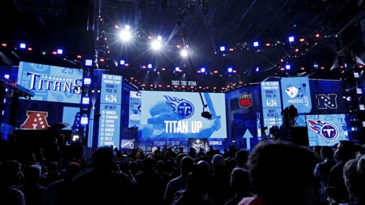 NASHVILLE, TN - APRIL 25: General view as the Tennessee Titans wait to select during the first round of the NFL Draft on April 25, 2019 in Nashville, Tennessee. (Photo by Joe Robbins/Getty Images)