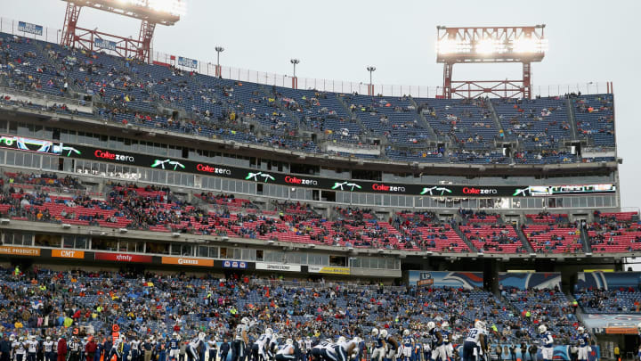 NASHVILLE, TN – DECEMBER 28: The Tennessee Titans game against the Indianapolis Colts was played before a sparce crowd at LP Field on December 28, 2014 in Nashville, Tennessee. The Colts won 27-10. (Photo by Andy Lyons/Getty Images)