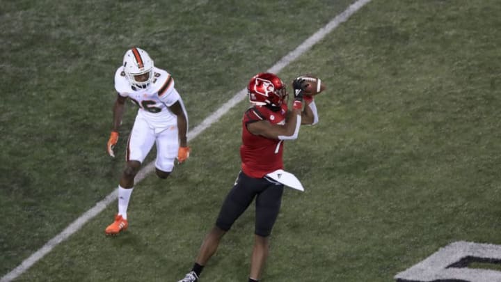 Dez Fitzpatrick #7 of the Louisville Cardinals (Photo by Andy Lyons/Getty Images)