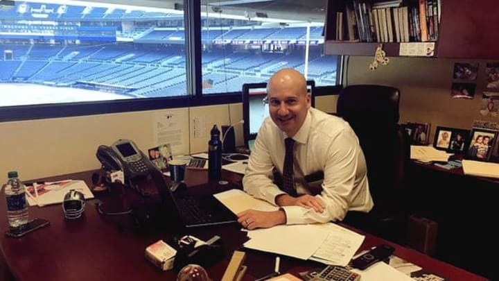 Braves General Manager John Coppolella. Photo from @Braves twitter (photo edited by tomahawktake.com).