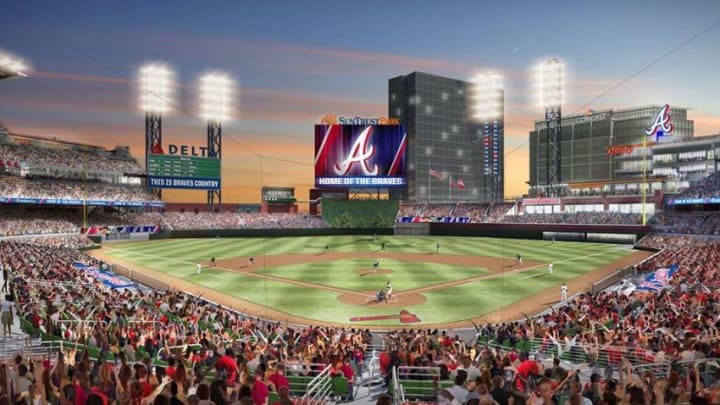 AtlantaBraves.com rendering of SunTrust Park with new wall.