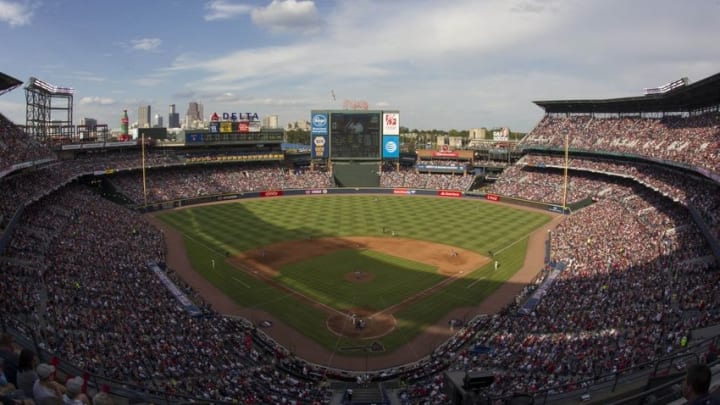 Oct 2, 2016; Atlanta, GA, USA; General view during the final game at Turner Field in the sixth inning of a game between the Atlanta Braves and Detroit Tigers. Mandatory Credit: Brett Davis-USA TODAY Sports