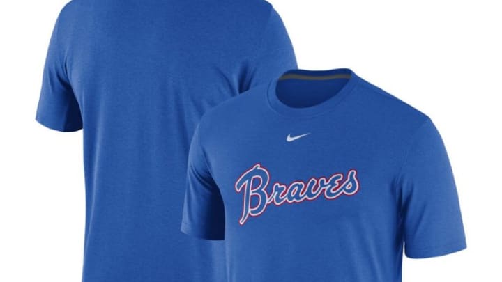 Men's Nike Freddie Freeman Red Atlanta Braves Name & Number T-Shirt