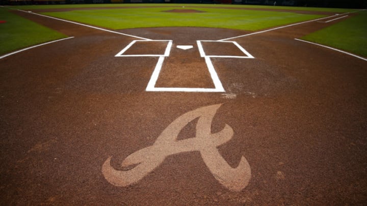 ATLANTA, GA - SEPTEMBER 08: A general view of the batters box with the Atlanta Braves prior to an MLB game against the Washington Nationals at SunTrust Park on September 8, 2019 in Atlanta, Georgia. (Photo by Todd Kirkland/Getty Images)