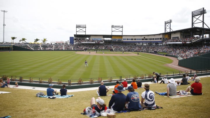 A general view of CoolToday Park, spring training home of the Atlanta Braves. (Photo by Michael Reaves/Getty Images)