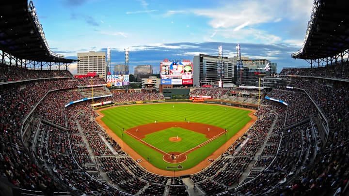 ATLANTA, GA - JULY 15: A general view of SunTrust Park during the game between the Atlanta Braves and the Arizona Diamondbacks on July 15, 2017 in Atlanta, Georgia. (Photo by Scott Cunningham/Getty Images)
