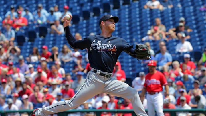 PHILADELPHIA, PA - JULY 31: Starting pitcher Mike Foltynewicz