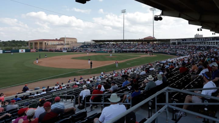 KISSIMMEE, FL - MARCH 20: General view of Osceola County Stadium during a game between the Philadelphia Phillies and the Houston Astros on March 20, 2014 in Kissimmee, Florida. (Photo by Stacy Revere/Getty Images)