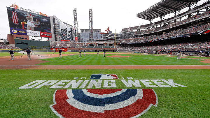 ATLANTA, GA – MARCH 29: A general view of SunTrust Park prior to Opening Day between the Atlanta Braves and the Philadelphia Phillies on March 29, 2018 in Atlanta, Georgia. (Photo by Kevin C. Cox/Getty Images)