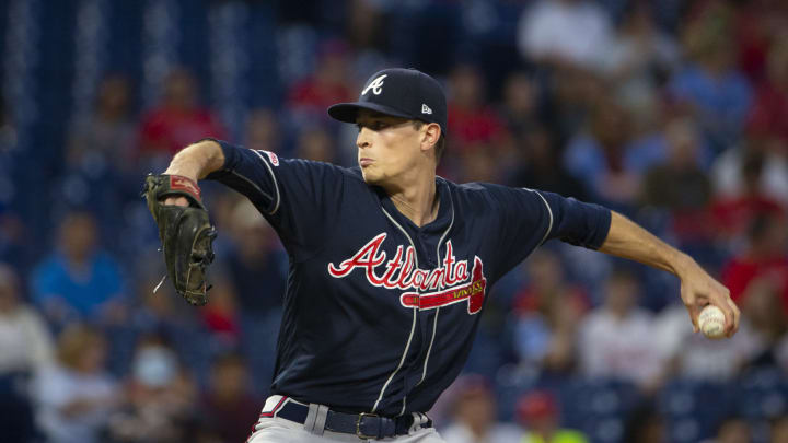PHILADELPHIA, PA – SEPTEMBER 10: Max  Fried #54 of the Atlanta Braves throws a pitch in the bottom of the first inning against the Philadelphia Phillies at Citizens Bank Park on September 10, 2019 in Philadelphia, Pennsylvania. (Photo by Mitchell Leff/Getty Images)