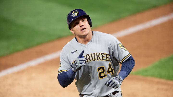 MINNEAPOLIS, MINNESOTA – AUGUST 19: Avisail Garcia #24 of the Milwaukee Brewers (Photo by Hannah Foslien/Getty Images)