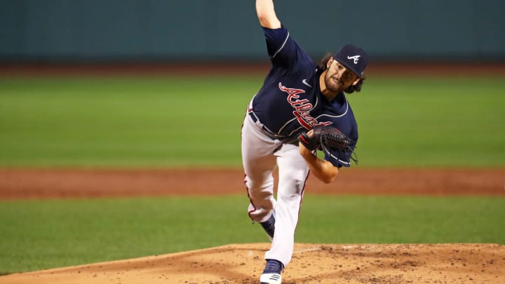 Ian Anderson #48 of the Atlanta Braves (Photo by Maddie Meyer/Getty Images)