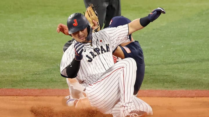 Outfielder Seiya Suzuki #51 of Team Japan could be a viable outfield asset for the Atlanta Braves. (Photo by Yuichi Masuda/Getty Images)