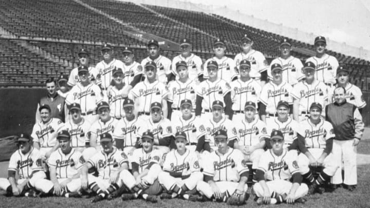 Atlanta Braves Hall of Famer Warren Spahn led the Boston Braves to the National League Championship in 1948. (Photo by Mark Rucker/Transcendental Graphics, Getty Images)