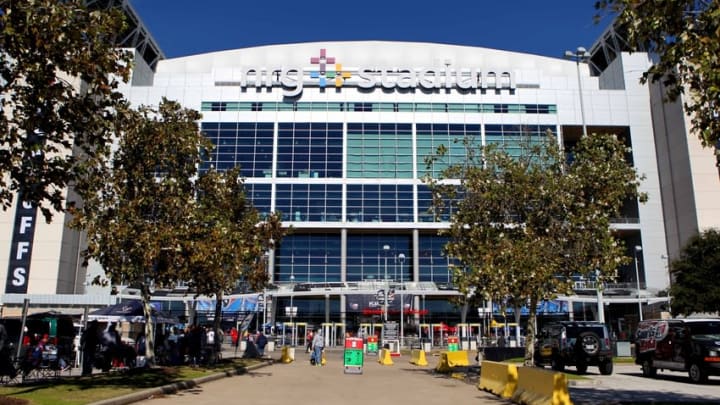 Jan 9, 2016; Houston, TX, USA; The exterior of NRG Stadium is seen before an AFC Wild Card playoff football game between the Kansa City Chiefs and the Houston Texans. Mandatory Credit: Troy Taormina-USA TODAY Sports