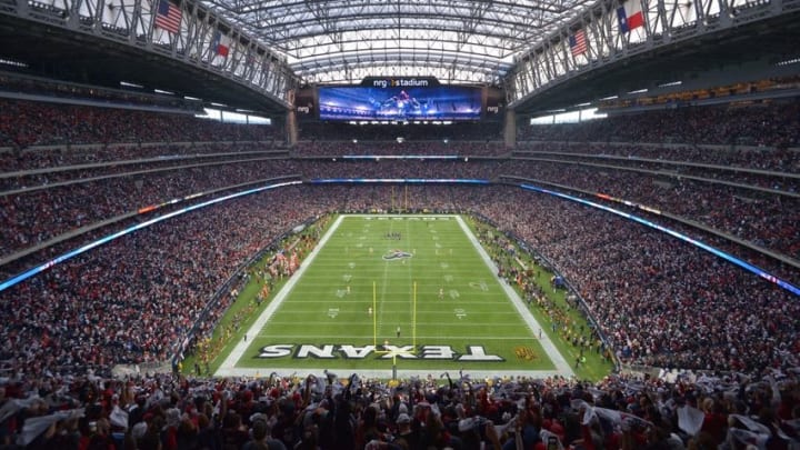Jan 9, 2016; Houston, TX, USA; A general view of NRG Stadium during the first quarter in a AFC Wild Card playoff football between the Kansas City Chiefs and the Houston Texans game at NRG Stadium. Mandatory Credit: Kirby Lee-USA TODAY Sports