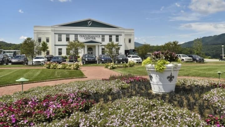 Aug 3, 2015; White Sulphur Springs, WV, USA; A general view of the New Orleans Saints training camp facilities at The Greenbrier. Mandatory Credit: Michael Shroyer-USA TODAY Sports