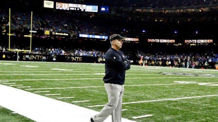 Dec 4, 2016; New Orleans, LA, USA; New Orleans Saints head coach Sean Payton against the Detroit Lions during the second half of a game at the Mercedes-Benz Superdome. The Lions defeated the Saints 28-13. Mandatory Credit: Derick E. Hingle-USA TODAY Sports