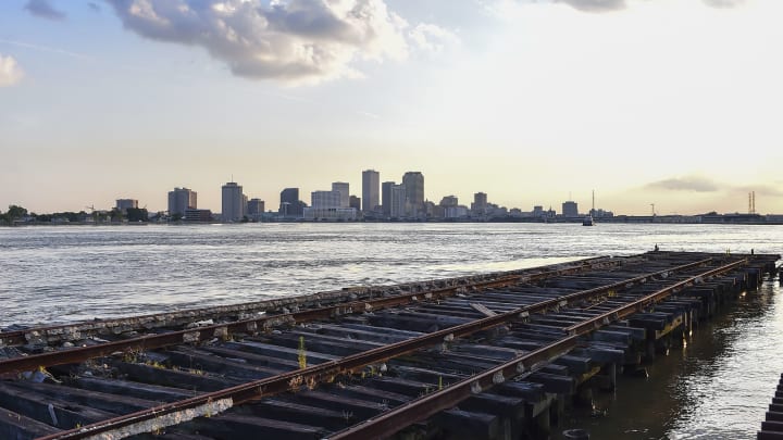 NEW ORLEANS, LA – JULY 28: The New Orleans skyline is framed with old rail tracks in the Bywater neighborhood on July 28, 2015 in New Orleans, La. (Photo by Ricky Carioti/The Washington Post via Getty Images)
