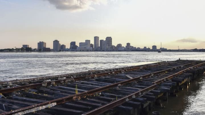 NEW ORLEANS, LA - JULY 28: The New Orleans skyline is framed with old rail tracks in the Bywater neighborhood on July 28, 2015 in New Orleans, La. (Photo by Ricky Carioti/The Washington Post via Getty Images)