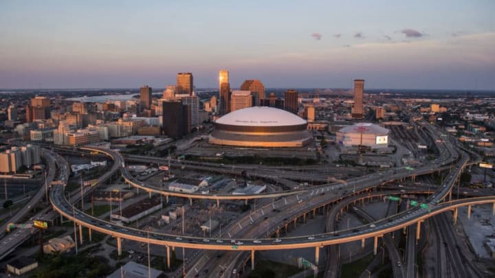 NEW ORLEANS, LA - AUGUST 1: An aerial view of Downtown New Orleans on August 1, 2015 in New Orleans, La. (Photo by Ricky Carioti/The Washington Post via Getty Images)