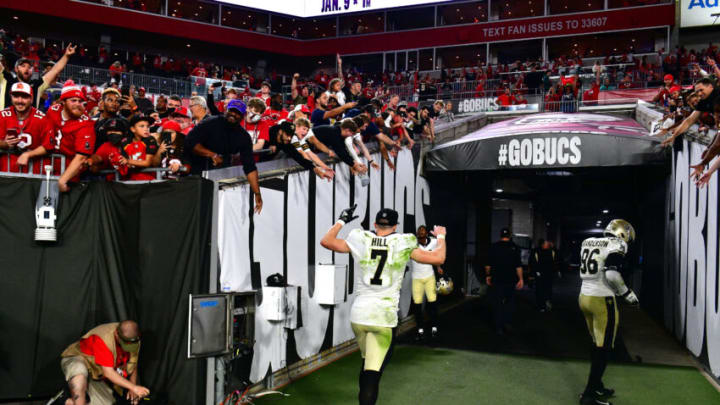 Taysom Hill, New Orleans Saints (Photo by Julio Aguilar/Getty Images) Taysom Hill, New Orleans Saints (Photo by Julio Aguilar/Getty Images)