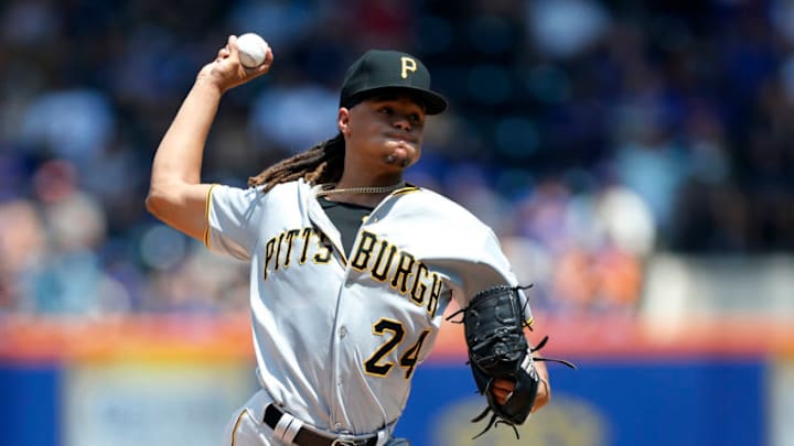 NEW YORK, NEW YORK - JULY 28: Chris Archer #24 of the Pittsburgh Pirates pitches during the first inning against the New York Mets at Citi Field on July 28, 2019 in New York City. (Photo by Jim McIsaac/Getty Images) NEW YORK, NEW YORK - JULY 28: Chris Archer #24 of the Pittsburgh Pirates pitches during the first inning against the New York Mets at Citi Field on July 28, 2019 in New York City. (Photo by Jim McIsaac/Getty Images)