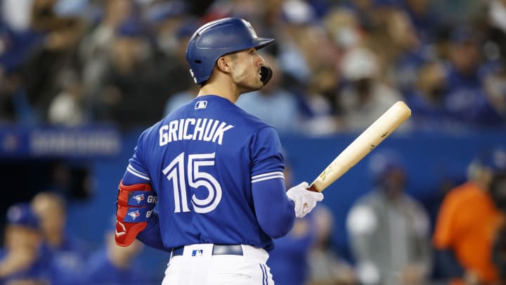 Randal Grichuk #15 of the Toronto Blue Jays (Photo by Cole Burston/Getty Images)