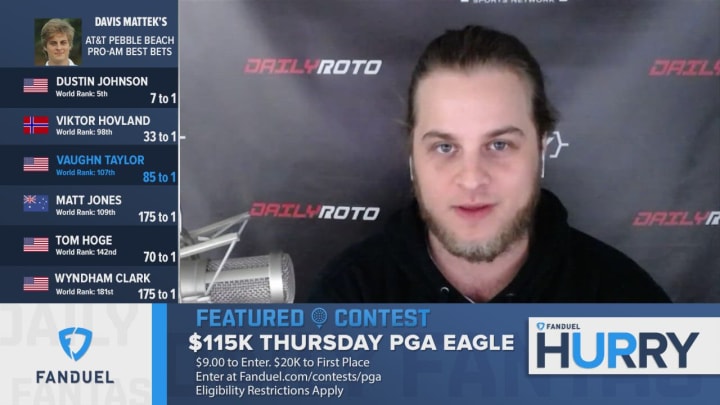 Hurry Up: Vaughn Taylor Fantasy Outlook for 2020 AT&T Pebble Beach Pro-Am Hurry Up: Vaughn Taylor Fantasy Outlook for 2020 AT&T Pebble Beach Pro-Am